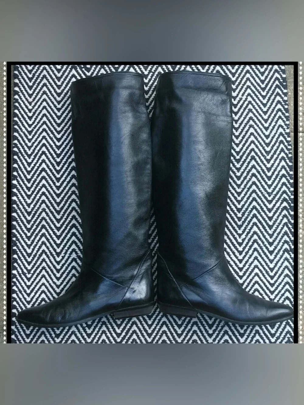 Vintage Philip Joseph “Made in Italy” Black Leather Riding Boots